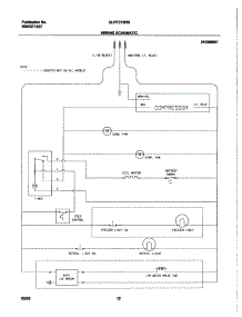 12 - Wiring Schematic parts for Frigidaire Refrigerator GLRT215RBB1 from AppliancePartsPros.com