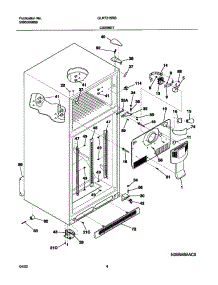 05 - Cabinet parts for Frigidaire Refrigerator GLRT215RBB0 from AppliancePartsPros.com