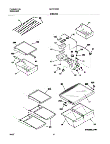 07 - Shelves parts for Frigidaire Refrigerator GLRT215RBB0 from AppliancePartsPros.com