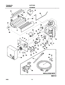 11 - Ice Maker parts for Frigidaire Refrigerator GLRT215RBB0 from AppliancePartsPros.com