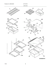 07 - Shelves parts for Frigidaire Refrigerator GLRT184TCQA from AppliancePartsPros.com