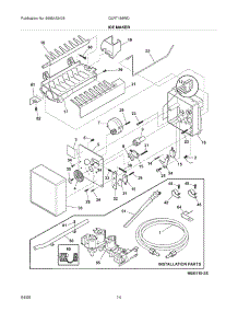 11 - Ice Maker parts for Frigidaire Refrigerator GLRT188WDW2 from AppliancePartsPros.com