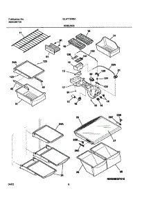 07 - Shelves parts for Frigidaire Refrigerator GLHT184RAW8 from AppliancePartsPros.com