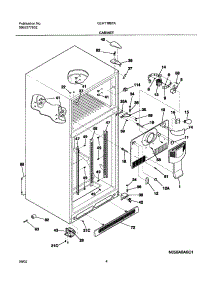 05 - Cabinet parts for Frigidaire Refrigerator GLHT186TAQ4 from AppliancePartsPros.com