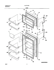 03 - Door parts for Frigidaire Refrigerator GLHT214RAB0 from AppliancePartsPros.com
