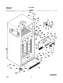 05 - Cabinet parts for Frigidaire Refrigerator GLHT214RAB1 from AppliancePartsPros.com