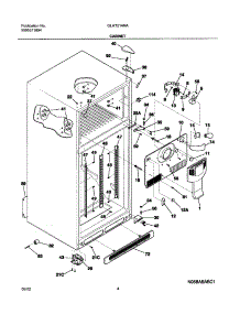 05 - Cabinet parts for Frigidaire Refrigerator GLHT214RAQ3 from AppliancePartsPros.com