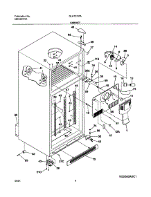 05 - Cabinet parts for Frigidaire Refrigerator GLHT216TAW0 from AppliancePartsPros.com