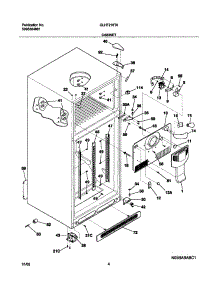 05 - Cabinet parts for Frigidaire Refrigerator GLHT216TAW1 from AppliancePartsPros.com