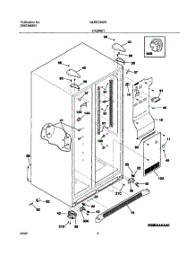 07 - Cabinet parts for Frigidaire Refrigerator GLRS234ZAQ4 from AppliancePartsPros.com