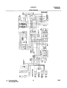 21 - Wiring Diagram parts for Frigidaire Refrigerator GLRS234ZAQ4 from AppliancePartsPros.com