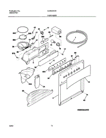 15 - Dispenser parts for Frigidaire Refrigerator GLRS237ZAW3 from AppliancePartsPros.com