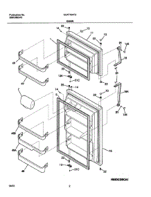 03 - Door parts for Frigidaire Refrigerator GLRT184TCQ0 from AppliancePartsPros.com