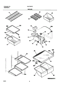 07 - Shelves parts for Frigidaire Refrigerator GLRT184TCQ0 from AppliancePartsPros.com