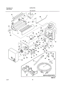19 - Ice Maker parts for Frigidaire Refrigerator GLRS237ZAQ0 from AppliancePartsPros.com