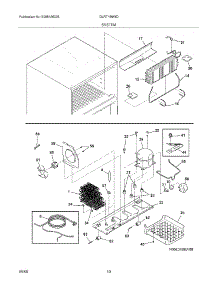 09 - System parts for Frigidaire Refrigerator GLRT188WDB1 from AppliancePartsPros.com