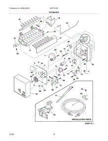 11 - Ice Maker parts for Frigidaire Refrigerator GLRT212IDB4 from AppliancePartsPros.com