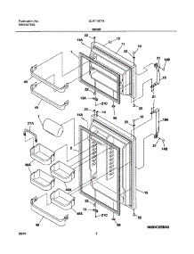 03 - Door parts for Frigidaire Refrigerator GLRT187TAW0 from AppliancePartsPros.com