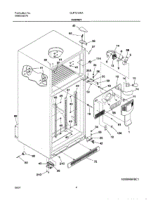 05 - Cabinet parts for Frigidaire Refrigerator GLRT214RAW0 from AppliancePartsPros.com