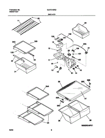 07 - Shelves parts for Frigidaire Refrigerator GLRT215RBQ1 from AppliancePartsPros.com