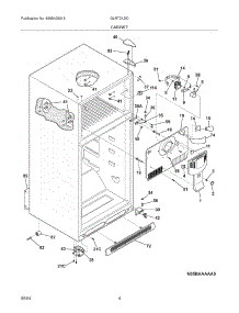 05 - Cabinet parts for Frigidaire Refrigerator GLRT212IDB0 from AppliancePartsPros.com