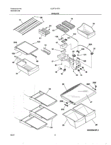 07 - Shelves parts for Frigidaire Refrigerator GLRT216TAQ0 from AppliancePartsPros.com