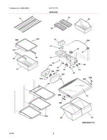07 - Shelves parts for Frigidaire Refrigerator GLRT217TDB9 from AppliancePartsPros.com