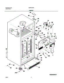 05 - Cabinet parts for Frigidaire Refrigerator GLRT216TAW4 from AppliancePartsPros.com