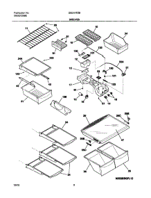 07 - Shelves parts for Frigidaire Refrigerator GS21HTZBC0 from AppliancePartsPros.com