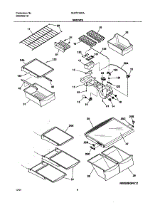 07 - Shelves parts for Frigidaire Refrigerator GLRT214RAQ2 from AppliancePartsPros.com