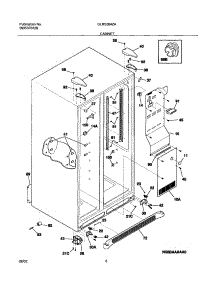 07 - Cabinet parts for Frigidaire Refrigerator GLRS264ZAQ5 from AppliancePartsPros.com