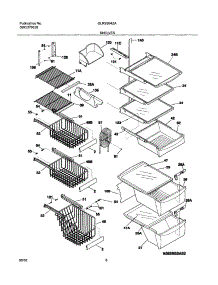 09 - Shelves parts for Frigidaire Refrigerator GLRS264ZAQ5 from AppliancePartsPros.com