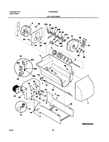 17 - Ice Container parts for Frigidaire Refrigerator GLRS264ZAQ4 from AppliancePartsPros.com