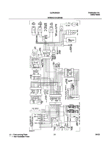 21 - Wiring Diagram parts for Frigidaire Refrigerator GLRS264ZAQ4 from AppliancePartsPros.com