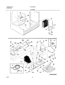 13 - System parts for Frigidaire Refrigerator GLRS264ZAW0 from AppliancePartsPros.com