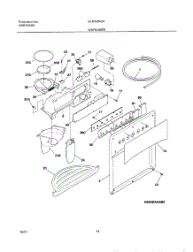 15 - Ice & Water Dispenser parts for Frigidaire Refrigerator GLRS264ZAW0 from AppliancePartsPros.com