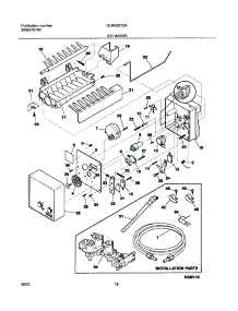 19 - Ice Maker parts for Frigidaire Refrigerator GLRS267ZAQ5 from AppliancePartsPros.com