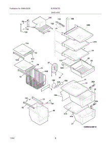 09 - Shelves parts for Frigidaire Refrigerator GLRS267ZDW3 from AppliancePartsPros.com