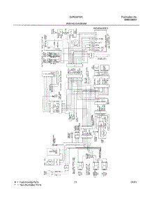 21 - Wiring Diagram parts for Frigidaire Refrigerator GLRS267ZAQ1 from AppliancePartsPros.com
