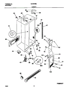 04 - Cabinet parts for Frigidaire Refrigerator GLRSF266JW0 from AppliancePartsPros.com
