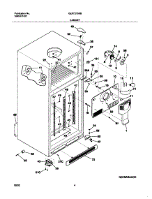 05 - Cabinet parts for Frigidaire Refrigerator GLRT215RBQ2 from AppliancePartsPros.com