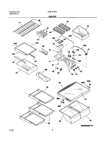 07 - Shelves parts for Frigidaire Refrigerator GLRT216TAB3 from AppliancePartsPros.com