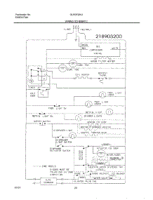 21 - Wiring Schematic parts for Frigidaire Refrigerator GLRSF266JD2 from AppliancePartsPros.com