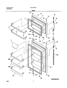 03 - Door parts for Frigidaire Refrigerator GLRT180SAW0 from AppliancePartsPros.com