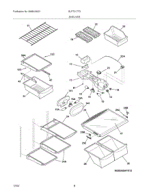 07 - Shelves parts for Frigidaire Refrigerator GLRT217TDK4 from AppliancePartsPros.com