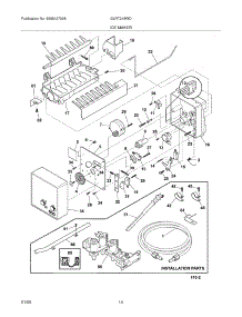 11 - Ice Maker parts for Frigidaire Refrigerator GLRT218WDW0 from AppliancePartsPros.com