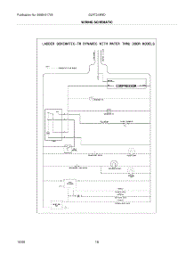 18 - Wiring Schematic parts for Frigidaire Refrigerator GLRT218WDQ9 from AppliancePartsPros.com