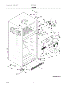 05 - Cabinet parts for Frigidaire Refrigerator GLRT83TEKE from AppliancePartsPros.com