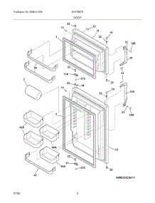 03 - Door parts for Frigidaire Refrigerator GLRT86TEB4 from AppliancePartsPros.com