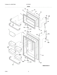 03 - Door parts for Frigidaire Refrigerator GLRT86TEQF from AppliancePartsPros.com